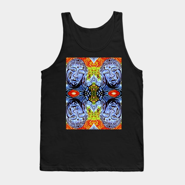 Twilight Buddha Bear PATTERN Tank Top by Jacob Wayne Bryner 